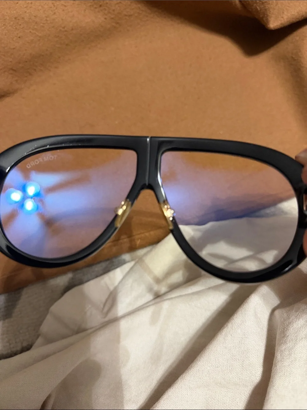 Tom Ford Troy TF836 Aviator Clear Sunglasses